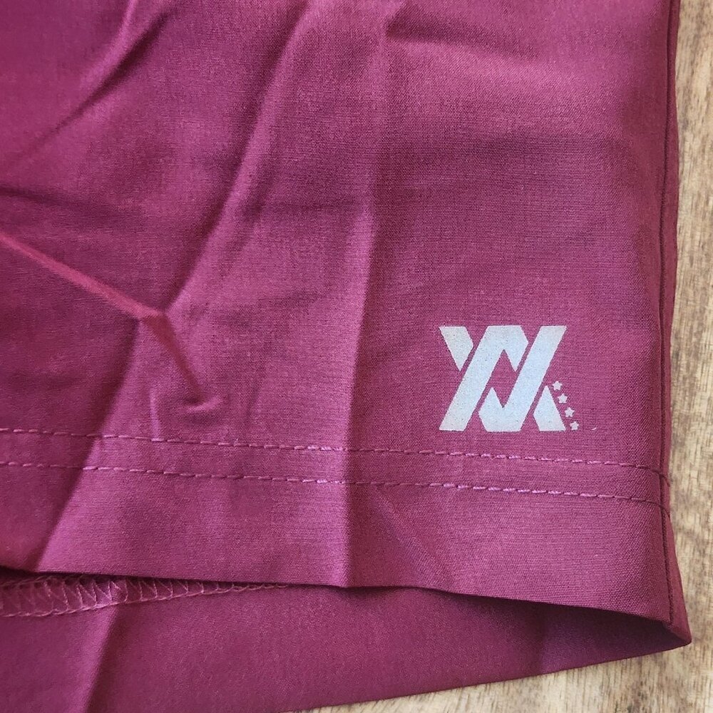 Dixxon Shorts Mens Small Maroon The Brad Lined Athletic Drawstring Zip Pocket - Picture 2 of 13